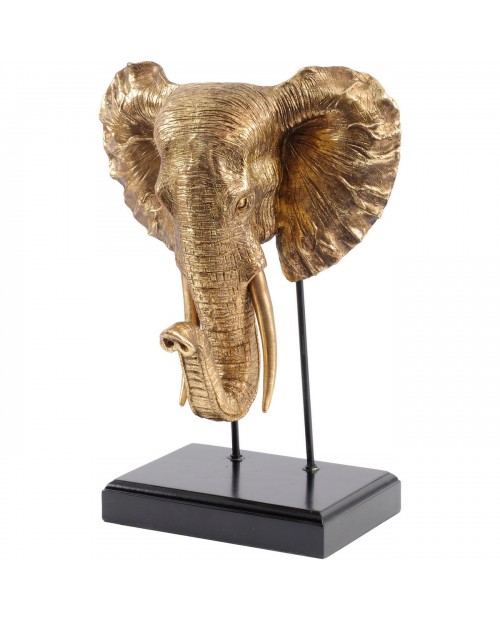Interjero dekoracija "Kusini Gold Elephant Head"
