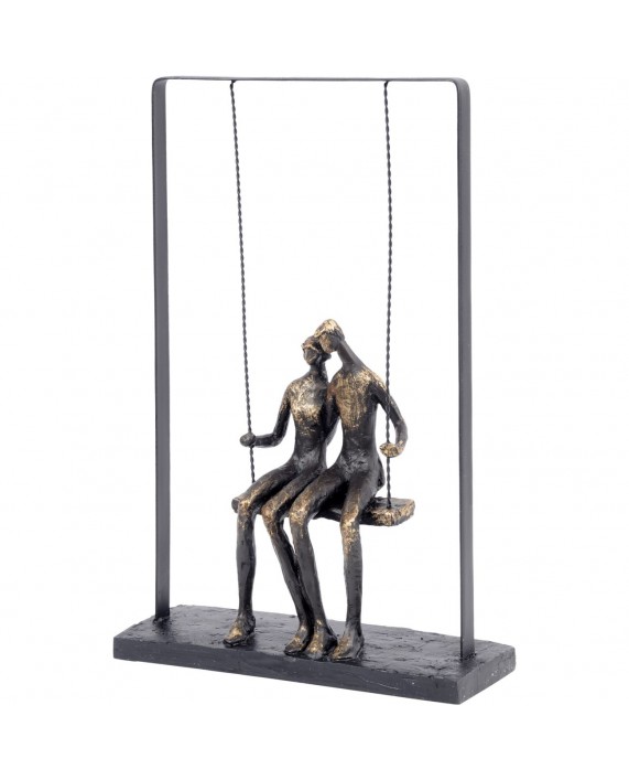 Dekoracija "Couple Sitting on Swing Bronze"