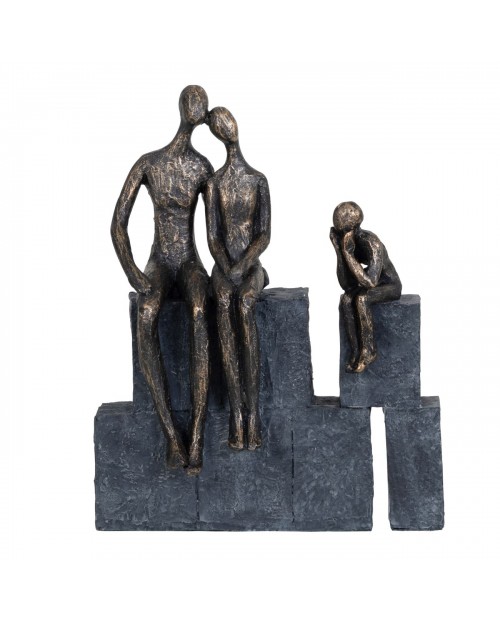 Dekoracija "Bronze Blocks Family of three"