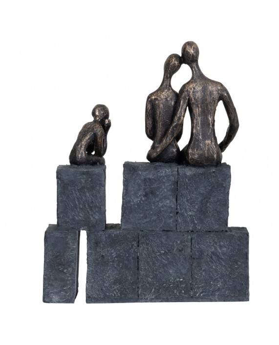 Dekoracija "Bronze Blocks Family of three"