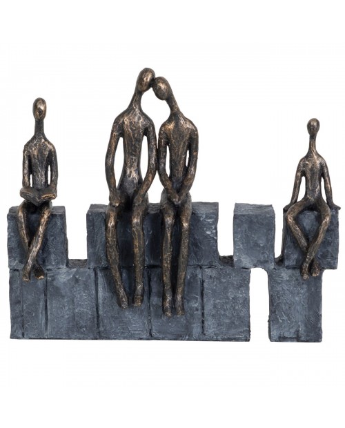 Dekoracja "Bronze Blocks Family of four"