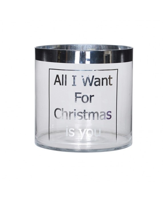 Stiklinė žvakidė - vaza "All I want"