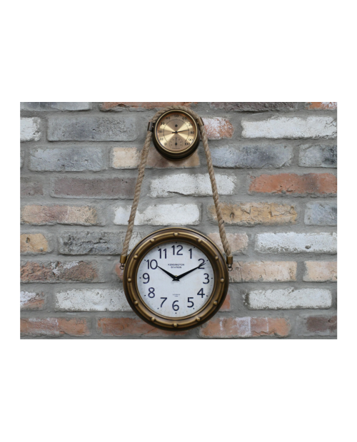 Laikrodis "Kensington Station" su termometru ir drėgmės matuokliu