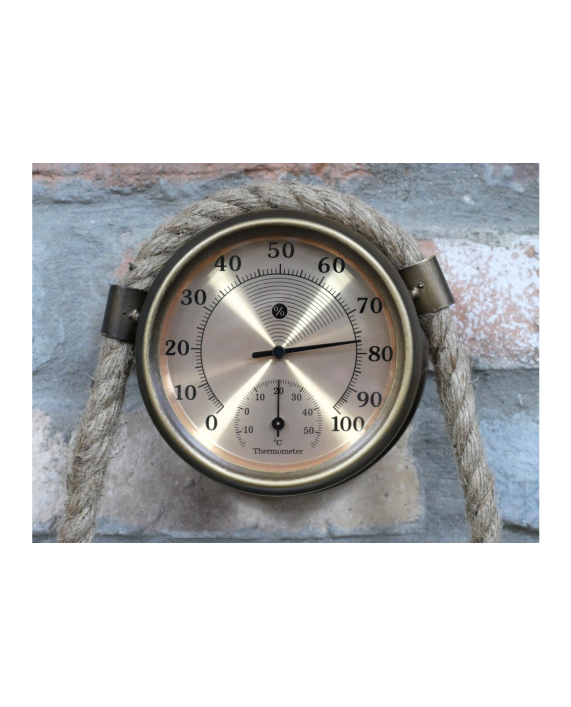 Laikrodis "Kensington Station" su termometru ir drėgmės matuokliu