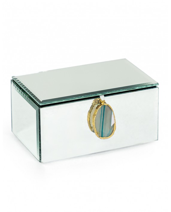 Papuošalų dėžutė "Blue Agate" (maža)