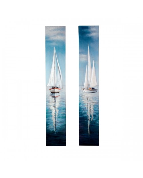 Dviejų dalių paveikslas "Sailing Boat" 