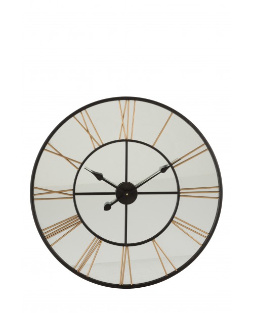 Sieninis laikrodis su veidrodžiu "Clock Roman Numerals"