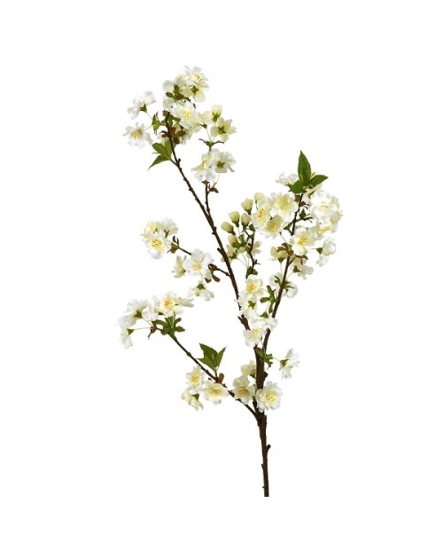 Dirbtinės sakuros šakelė "Cherry Blossom" (balta)